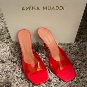 SOLD! Amina Muaddi Lupita slide sandal